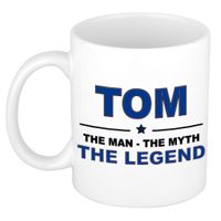 Tom The man, The myth the legend cadeau koffie mok / thee beker 300 ml