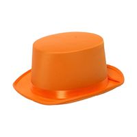 Partychimp Verkleed hoed - oranje - volwassenen - carnaval - kleuren thema - accessoires   -