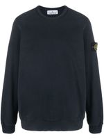 Stone Island t-shirt en coton à patch Compass - Bleu