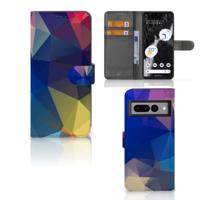 Google Pixel 7 Pro | Book Case | Polygon Dark Google Pixel 7 Pro | Book Case | Polygon Dark