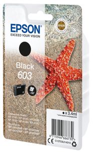 Epson Singlepack Black 603 Ink inkt C13T03U14010, 'Zeester'