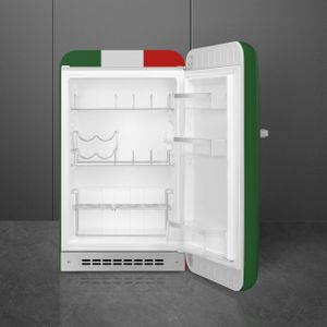 Smeg FAB10HRDIT5 italiaanse vlag Koelkast zonder vriesvak