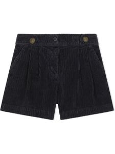 Dolce & Gabbana Kids short en velours côtelé - Bleu