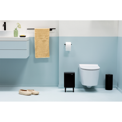 Brabantia Bo hi afvalemmer 4 liter met kunststof binnenemmer matt black