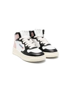 Autry Kids colour-block panelled leather sneakers - Noir