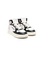 Autry Kids colour-block panelled leather sneakers - Noir - thumbnail