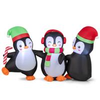 Opblaasbare Kerst Pinguïn-familie Opblaasbare Feestdecoratie met Geïntegreerde LED-lampen Multikleur Opblaasbare Kerst Pinguïn-familie Opblaasbare Feestdecoratie met Geïntegreerde LED-lampen Multikleur