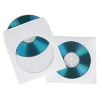 Hama cd/dvd sleeves papier wit 50 stuks