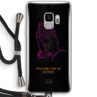 Praying For My Haters: Samsung Galaxy S9 Transparant Hoesje met koord