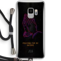 Praying For My Haters: Samsung Galaxy S9 Transparant Hoesje met koord