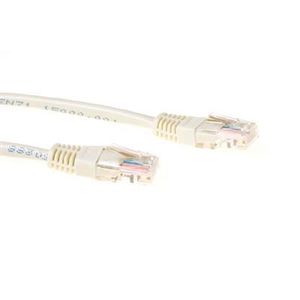 ACT Ivoor 0,25 meter U/UTP CAT5E patchkabel met RJ45 connectoren