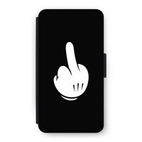 Middle finger black: iPhone 11 Pro Flip Hoesje