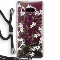 Blossoming spring: HTC U12+ Transparant Hoesje met koord