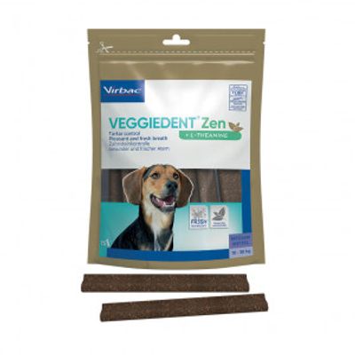 Virbac Veggiedent Zen kauwstrips hond M (15 st.) 1 verpakking