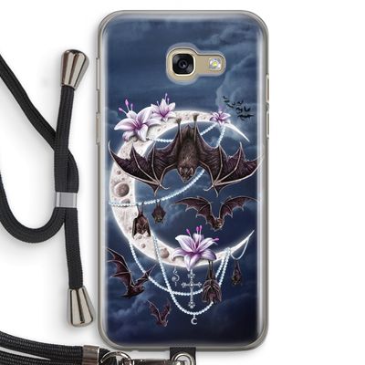 Vleermuizen Maan: Samsung Galaxy A5 (2017) Transparant Hoesje met koord
