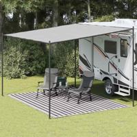 VidaXL Tenttapijt 300x400 cm antracietkleurig en wit