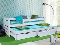 Kajuitbed CATALEYA 90x200 cm wit