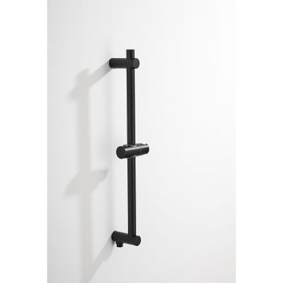 Saniclear Plus douche glijstang met wateraansluiting 60cm Mat zwart