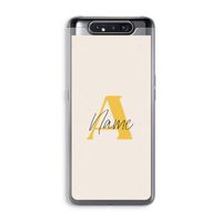 Amber Script: Samsung Galaxy A80 Transparant Hoesje Amber Script: Samsung Galaxy A80 Transparant Hoesje