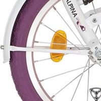 Alpina spatbordstang set 18 clubb traffic white
