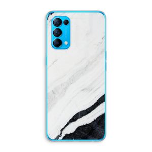 Elegante marmer: Oppo Find X3 Lite Transparant Hoesje