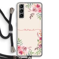 Rozen: Samsung Galaxy S21 Transparant Hoesje met koord