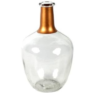 Countryfield vaas Firm Big bottle - transp|koper - glas - D15 x H25 cm