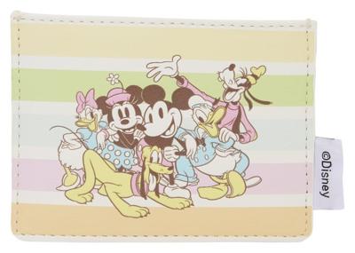 Disney by Loungefly Cardholder Mickey and Friends Rainbow Stripes