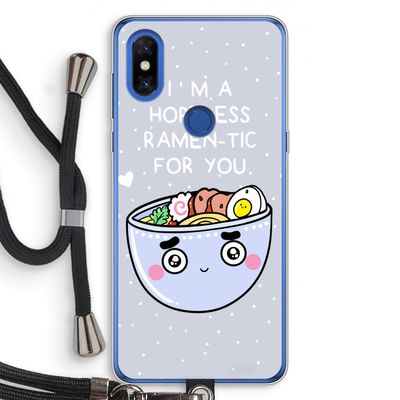 I'm A Hopeless Ramen-Tic For You: Xiaomi Mi Mix 3 Transparant Hoesje met koord