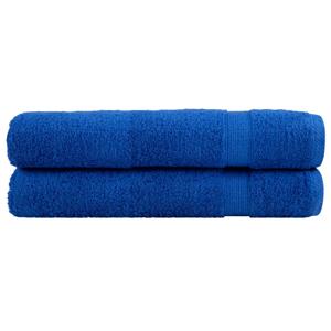 VidaXL Saunadoeken solund 2 st 600 g/m² 80x200 cm blauw
