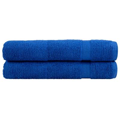 VidaXL Saunadoeken solund 2 st 600 g/m² 80x200 cm blauw