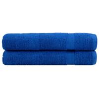 VidaXL Saunadoeken solund 2 st 600 g/m² 80x200 cm blauw