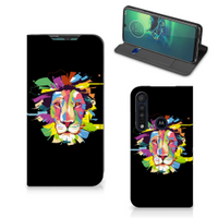 Motorola G8 Plus Magnet Case Lion Color - thumbnail