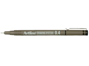 Fineliner Artline 0.4mm zwart