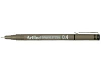 Fineliner Artline 0.4mm zwart