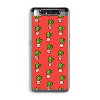 Mini cactus: Samsung Galaxy A80 Transparant Hoesje Mini cactus: Samsung Galaxy A80 Transparant Hoesje