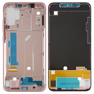 Middelste Frame omlijsting met Zijtoetsen voor Xiaomi Mi 8 (Rose goud)