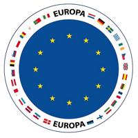 Viltjes met Europa vlag opdruk