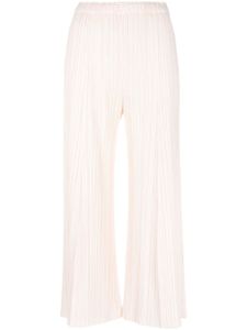 Pleats Please Issey Miyake pantalon plissé Mellow à coupe courte - Rose