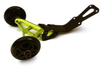 Billet Machined Wheelie bar, Green - Traxxas Rustler 4X4 - thumbnail