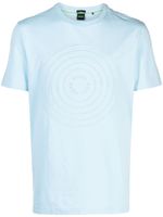 BOSS T-shirt met logo-reliëf - Blauw - thumbnail