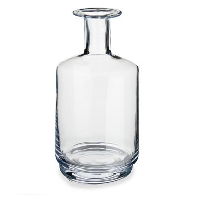Giftdecor Bloemenvaas - flessenhals vorm - van glas - D17 x H28 cm