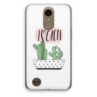 I love cacti: LG K10 (2017) Transparant Hoesje