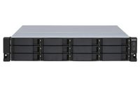 QNAP TL-R1200S-RP behuizing voor opslagstations HDD-/SSD-behuizing Zwart, Grijs 2.5/3.5" - thumbnail