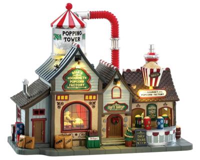 Bell's gourmet popcorn factory with 4.5v adaptor - Lemax