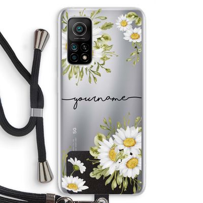 Daisies: Xiaomi Mi 10T 5G Transparant Hoesje met koord