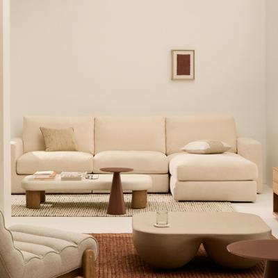 Kave Home 4-zits Loungebank 'Alea' Rechts, kleur Beige