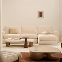 Kave Home 4-zits Loungebank 'Alea' Rechts, kleur Beige