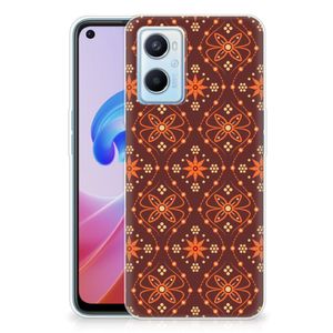 OPPO A96 | OPPO A76 TPU bumper Batik Brown