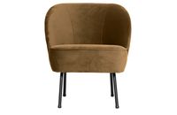 BePureHome Fauteuil 'Vogue' Velvet, kleur Honing Geel